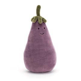 Jellycat Vivacious Vegetable Aubergine Soft Toy Jellycat aubergine Jellycat Vivacious Vegetable Aubergine soft toy plush purple