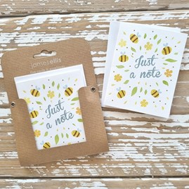'Just A Note' Bees Pk of 5 Cards 'Just A Note' Bees Pk of 5 Cards