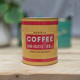 Large Storage Tin - Coffee Home Accessories Quirky Metal Storage Tins New Home Gifts Birthday Gifts Father's Day Gifts
