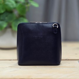 Leather Cross Body Handbag in Navy Blue Leather Cross Body Handbags Crossbody Bags And Accessories Mother's Day Gifts Birthday Gifts