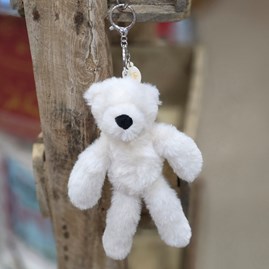 Lola The Plush Cream Teddy Bear Keyring Lola The Plush Cream Teddy Bear Keyring