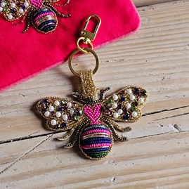 Love Bee Heart Keyring Love Bee Heart Keyring