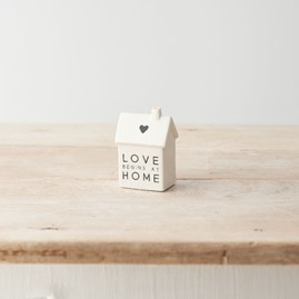 'Love Begins At Home' Porcelain House Decoration 'Love Begins At Home' Porcelain House Decoration