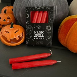 Magic Spell 'Love' Set of 12 Red Candles