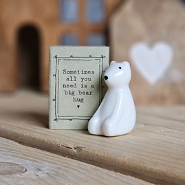 Matchbox Bear 'Big Bear Hug' Home Decorations Homeware Gifts Sentiment Keepsake Gifts Porcelain Gifts Matchbox Big Bear Hug