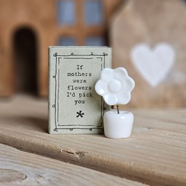 Home Decorations Homeware Gifts Sentiment Keepsake Gifts Porcelain Gifts Matchbox Flower