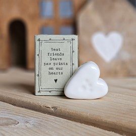 Matchbox Heart Paw Print 'Best Friends'