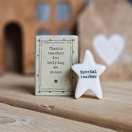 Matchbox 'Special Teacher' Star Home Decorations Homeware Gifts Sentiment Keepsake Gifts Porcelain Thank You  Teacher Gifts