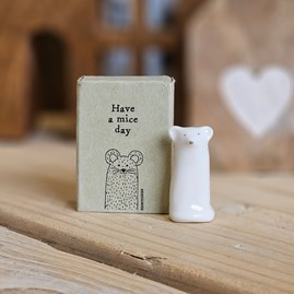 Home Decorations Homeware Gifts Sentiment Keepsake Gift Porcelain Gift Matchbox Tall Mouse