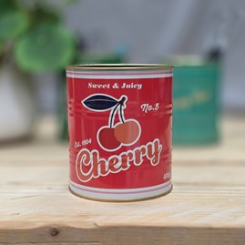 Medium Storage Tin - Cherry Home Accessories Quirky Metal Storage Tins New Home Gifts Birthday Gifts Father's Day Mother's Day