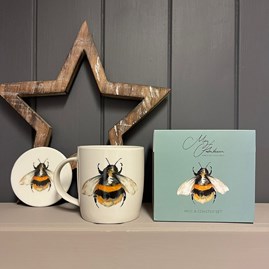 Meg Hawkins Bee Mug & Coaster Set Meg Hawkins Bee Mug & Coaster Set