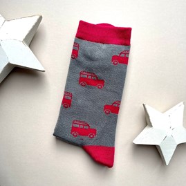 Men's Bamboo Off Roading Socks in Grey Men's socks father's day socks bamboo socks off roading grey one size