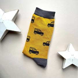 Men's Bamboo Off Roading Socks in Mustard Men's socks father's day socks bamboo socks off roading mustard one size