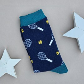 Men's socks father's day socks bamboo socks tennis sock navy blue one size