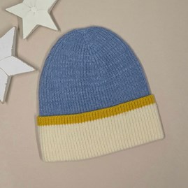 Soft Warm Winter Men's Knitted Hat Gifts For Men Men's Soft Knit Hat in Blue Beanie Hat
