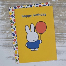 Miffy Balloon Birthday Card