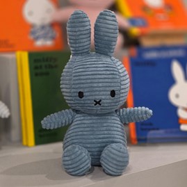 Miffy Corduroy Aviator Blue - 23cm Super Soft Loveable Cuddly Soft Toy Miffy Bunny Rabbit Corduroy Gifts For Children