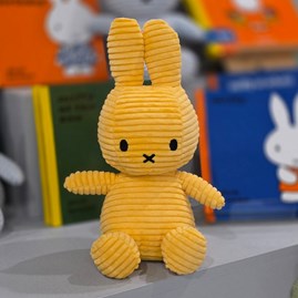 Miffy Corduroy Yellow - 23cm Super Soft Loveable Cuddly Soft Toy Miffy Bunny Rabbit Corduroy Gifts For Children