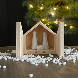 Mini Porcelain Nativity Set in Box