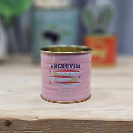 Mini Storage Tin - Anchovies Home Accessories Quirky Metal Storage Tins New Home Gifts Birthday Gifts Food Design