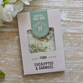 Mini Wax Melt Bar - Eucalyptus & Oakmoss Vegan Friendly Scented Wax Melts Home Fragrance New Home Gifts Henry & Co