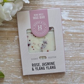Mini Wax Melt Bar - Rose, Jasmine & Ylang Ylang Vegan Friendly Scented Wax Melts Home Fragrance New Home Gifts Henry & Co