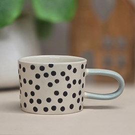 Mono Ditsy Spot Mug Caroline Gardner Ceramic Porcelain Mug Cup Drinkware Tableware Mono Ditsy Spot Mug