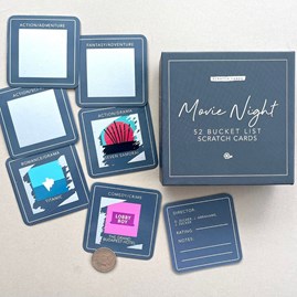 Movie Night Bucket List Scratch Cards Movie Night Bucket List Scratch Cards