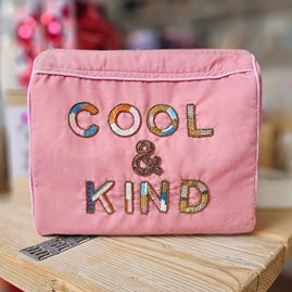 Multicoloured 'Cool & Kind' Wash Bag