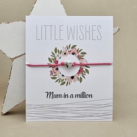 'Mum In A Million' Wish Bracelet 'Mum In A Million' Wish Bracelet