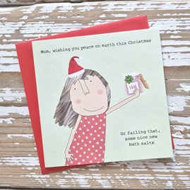 'Mum…New Bath Salts' Christmas Card 'Mum…New Bath Salts' Christmas Card