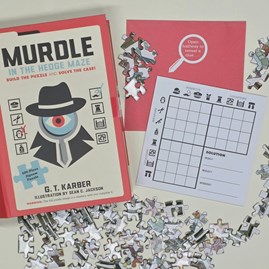 Murdle in the Hedge Maze 500 Piece Jigsaw Puzzle Murdle Jigsaw Puzzle Problem Solving Crime Murder 500 Piece Puzzle