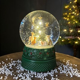 Gisela Graham Christmas Table Decorations Festive Gifts Glass Musical Snowglobes Snow Globe Gifts