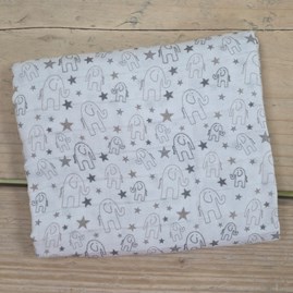 Muslin Square - Grey Elephants Muslin Square Elephants Burp Cloth Comfort Blanket Bibs Breast Feeding Cover New Baby Gifts Newborn