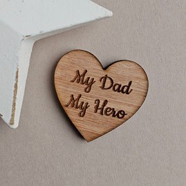 'My Dad, My Hero' Heart Pocket Token Father's Day Gifts Dad Gifts Sentiment Keepsake Gifts Gifts For Men Birthday Gifts