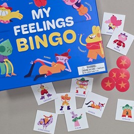 My Feelings Bingo Game Family Fun Children's Game My Feelings Bingo Game Gifts For Children Board Games
