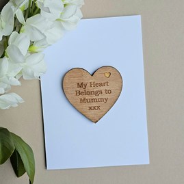 Mother's Day Wooden Sentiment Token Wooden Keepsake Gift Sentiment Gifts Sentiment Greetings Card