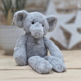 Cute Cuddly Super Soft Plush Toy Gifts For Children Newborn Gifts Bedtime Toy Light Grey Elephant
