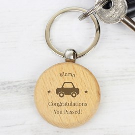 Personalised 'Car Driver' Wooden Keyring Personalised 'Car Driver' Wooden Keyring