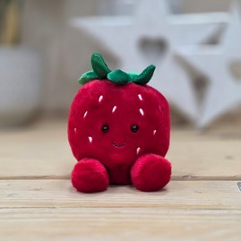 Palm Pals Soft Toy Juicy Strawberry Collectable Palm Pals Cute Cuddly Soft Toy Plush Beanie New Baby Gift Birthday Gift Juicy Strawberry