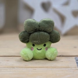 Palm Pals Soft Toy Luigi Broccoli Collectable Palm Pals Cute Cuddly Soft Toy Plush Beanie New Baby Gift Birthday Gifts Luigi Broccoli
