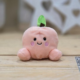 Palm Pals Soft Toy Mellow Peach Collectable Palm Pals Cute Cuddly Soft Toy Plush Beanie New Baby Gift Birthday Gifts Mellow Peach