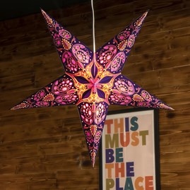 Handmade Ambient Lighting Hanging Paper Star Decoration Christmas Decoration Home Accessories