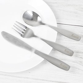 Personalised 3 Piece Cutlery Set personalised christening gift for girls personalised christening gift for boys