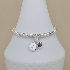 Personalised Birthstone Bracelet Birthday Gifts Christening Gifts Baptism Gifts Holy Communion Gifts Confirmation Gifts Birthstone