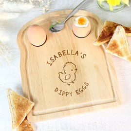 Personalised Chick Egg and Toast Board Personalised Wooden Dippy Egg And Toast Board Gifts For Children Gifts For Easter Christening Gifts