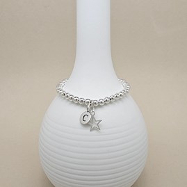 Personalised Children's Silver Star Bracelet Personalised Children's Silver Star Bracelet