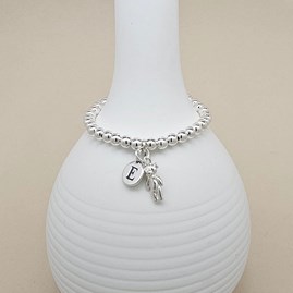Personalised Child's Silver Teddy Bear Charm Bracelet Personalised Child's Silver Teddy Bear Charm Bracelet