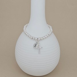 Personalised Child's Solid Silver Baptism Bracelet Baptism jewellery Baptism jewellery Baptism gifts for girls bracelet solid silver personalise letter