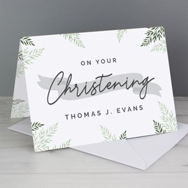 Personalised Christening Card Personalised Christening Card